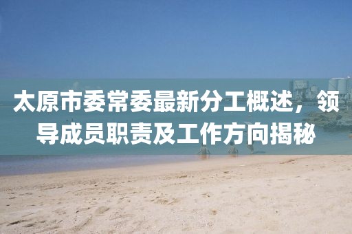 太原市委常委最新分工概述，領(lǐng)導(dǎo)成員職責(zé)及工作方向揭秘