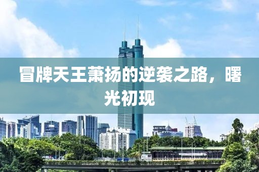 冒牌天王蕭揚的逆襲之路，曙光初現(xiàn)