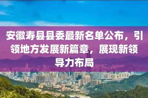 安徽壽縣縣委最新名單公布，引領(lǐng)地方發(fā)展新篇章，展現(xiàn)新領(lǐng)導(dǎo)力布局