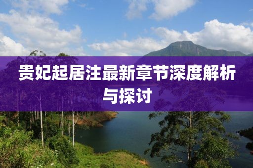 貴妃起居注最新章節(jié)深度解析與探討