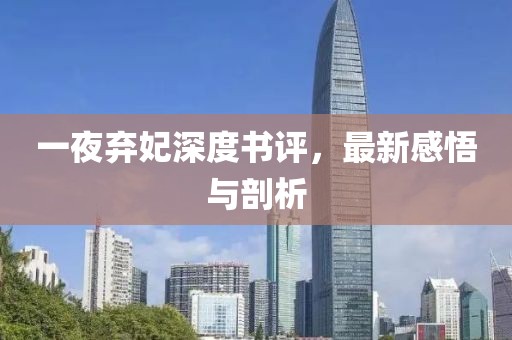 一夜棄妃深度書評，最新感悟與剖析