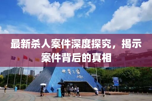最新殺人案件深度探究，揭示案件背后的真相