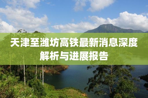 天津至濰坊高鐵最新消息深度解析與進(jìn)展報(bào)告