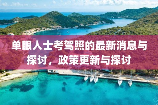 單眼人士考駕照的最新消息與探討，政策更新與探討