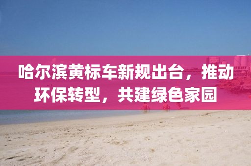 哈爾濱黃標車新規(guī)出臺，推動環(huán)保轉型，共建綠色家園