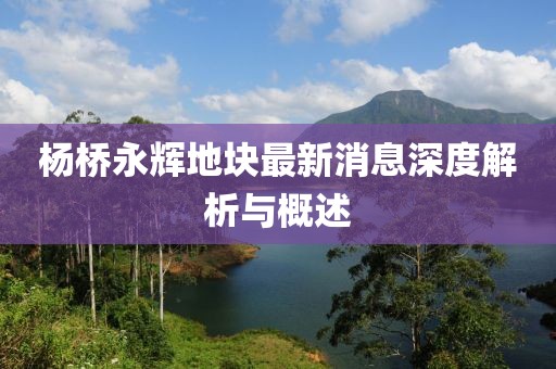 楊橋永輝地塊最新消息深度解析與概述